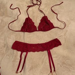 Red Lingerie Set